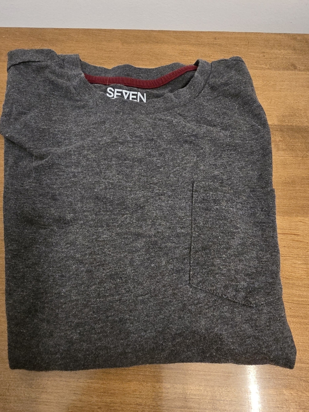 Gray Knit Long Sleeve Tshirt